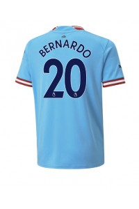 Manchester City Bernardo Silva #20 Voetbaltruitje Thuis tenue 2022-23 Korte Mouw